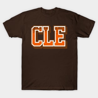 Cleveland Football Retro Sports Letters T-Shirt